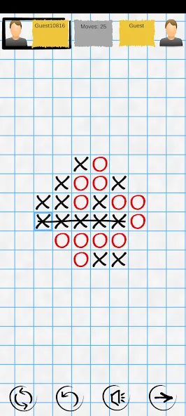 Tic Tac Toe Online: Mega XO [MOD: без рекламы и открыты все темы] Screenshot 1