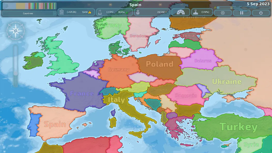 Dummynation [MOD: безлимитные ресурсы и открыты все страны] Screenshot 1
