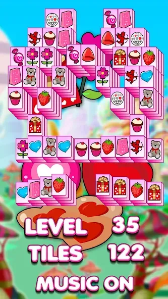 Lovely Mahjong [MOD: безлимитные подсказки и отмена ходов] Screenshot 5