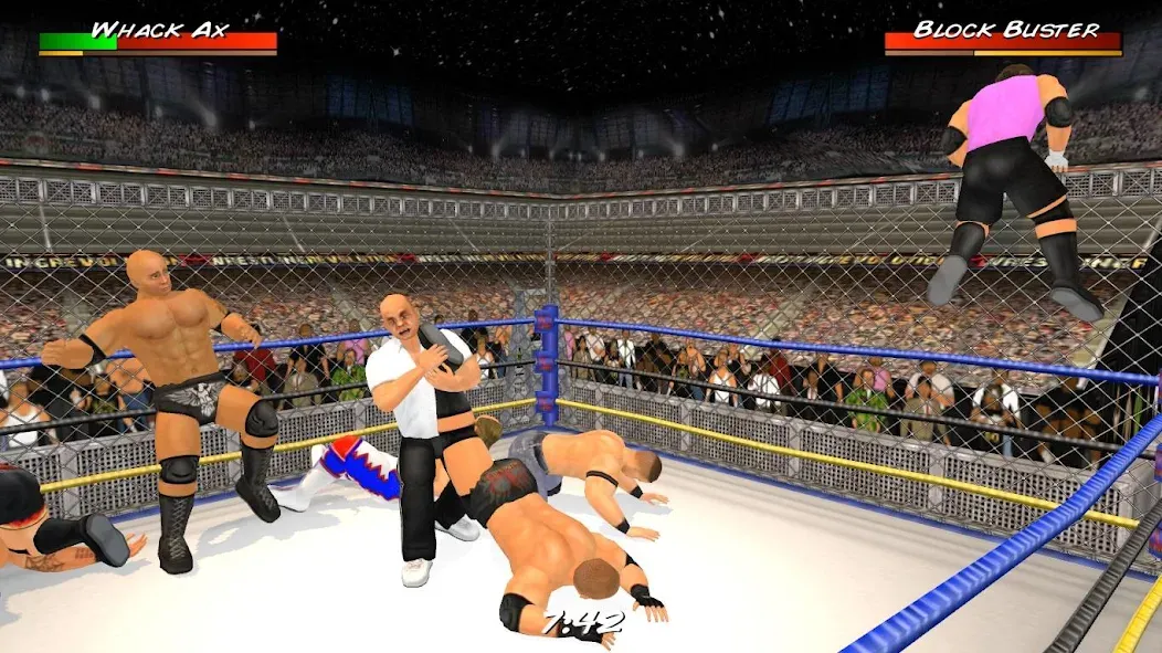 Wrestling Revolution 3D [MOD: безлимитные деньги и все разблокировано] Screenshot 1