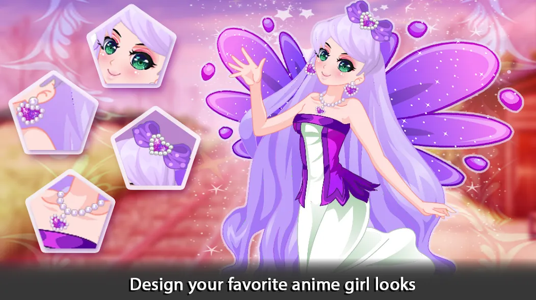 Dress Up Angel Anime Girl Game [MOD: безлимитные монеты и все наряды] Screenshot 2