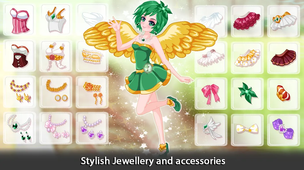Dress Up Angel Anime Girl Game [MOD: безлимитные монеты и все наряды] Screenshot 3