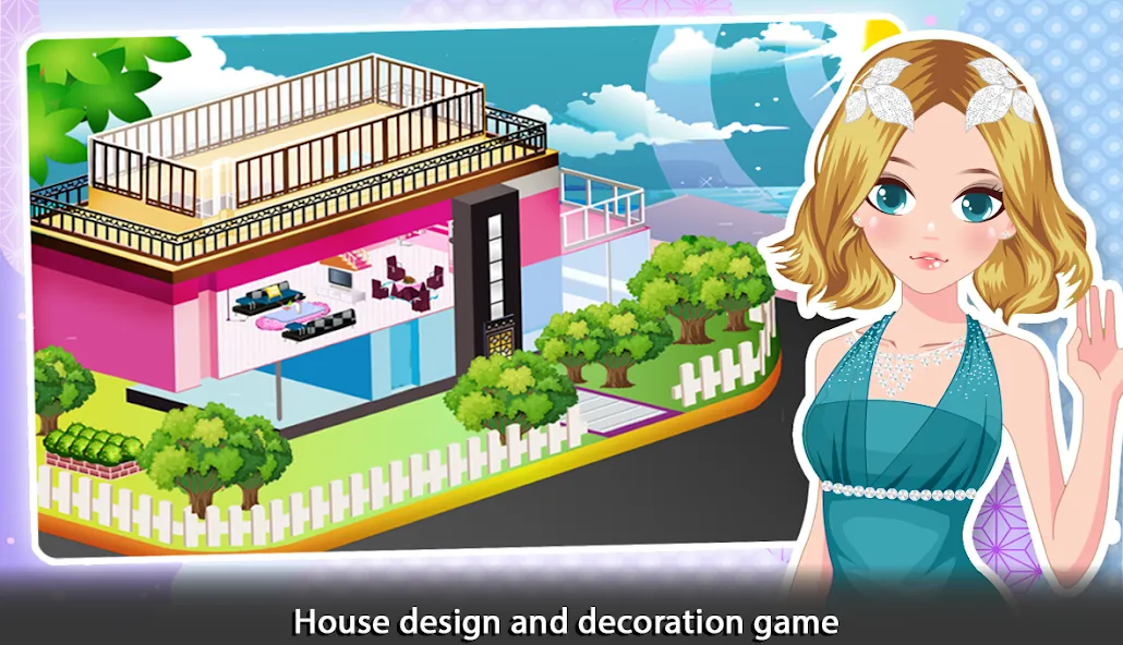 Girl Doll House - Room Design [MOD: безлимитные деньги и открыты все комнаты] Screenshot 1