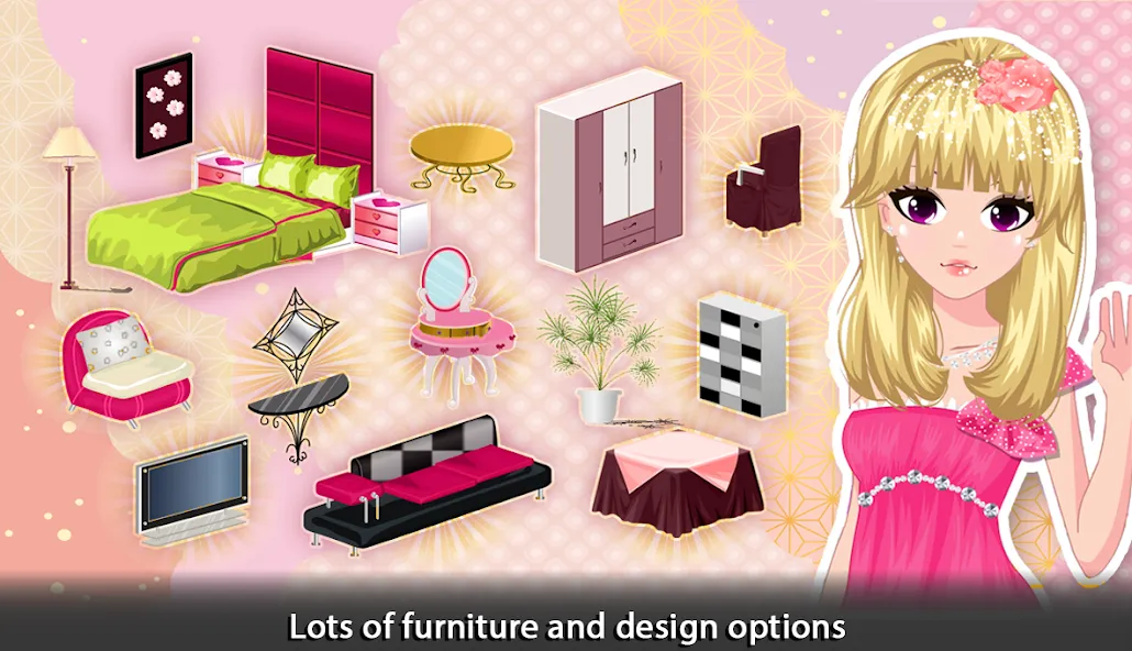 Girl Doll House - Room Design [MOD: безлимитные деньги и открыты все комнаты] Screenshot 3