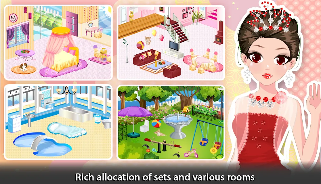 Girl Doll House - Room Design [MOD: безлимитные деньги и открыты все комнаты] Screenshot 4