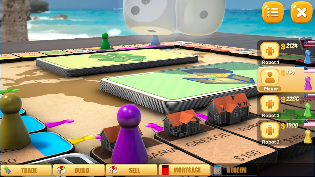 Rento - Dice Board Game Online [MOD: безлимитные деньги и все функции открыты] Screenshot 2