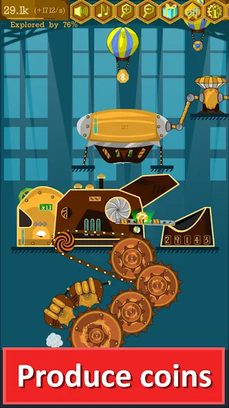 Steampunk Idle Gear Spinner [MOD: безлимитные деньги и ускоренная прокачка] Screenshot 2