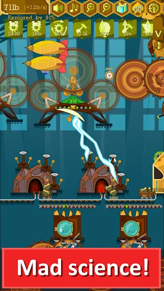 Steampunk Idle Gear Spinner [MOD: безлимитные деньги и ускоренная прокачка] Screenshot 3