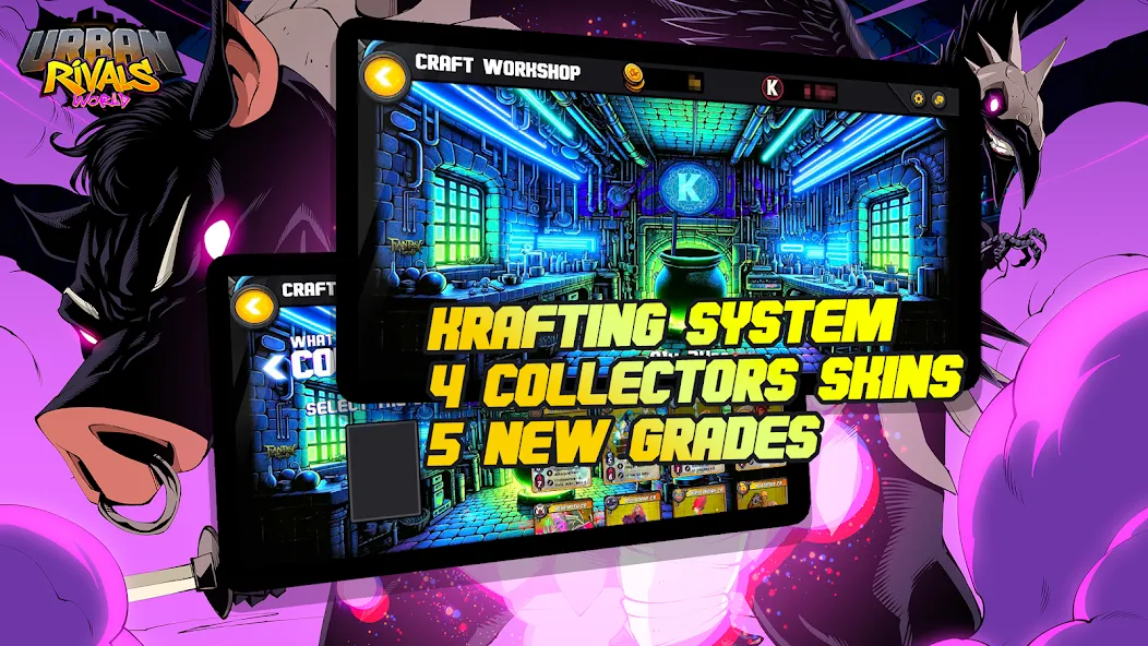 Urban Rivals [MOD: безлимитные ресурсы и редкие карты] Screenshot 2