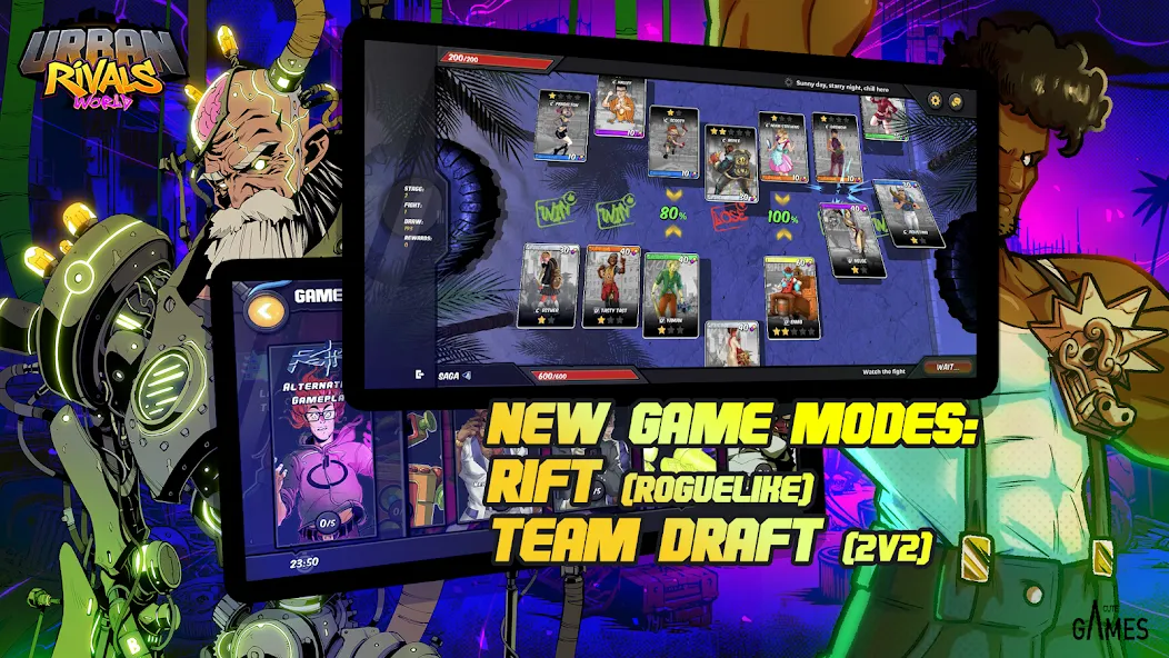 Urban Rivals [MOD: безлимитные ресурсы и редкие карты] Screenshot 4