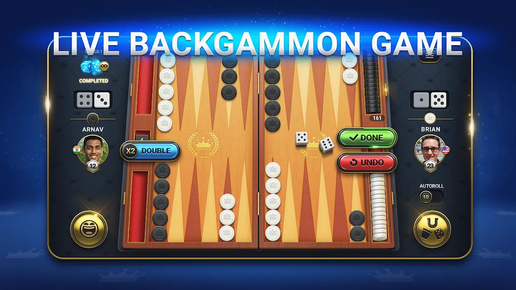 Backgammon Live - Online Games [MOD: бесконечные монеты и без рекламы] Screenshot 2