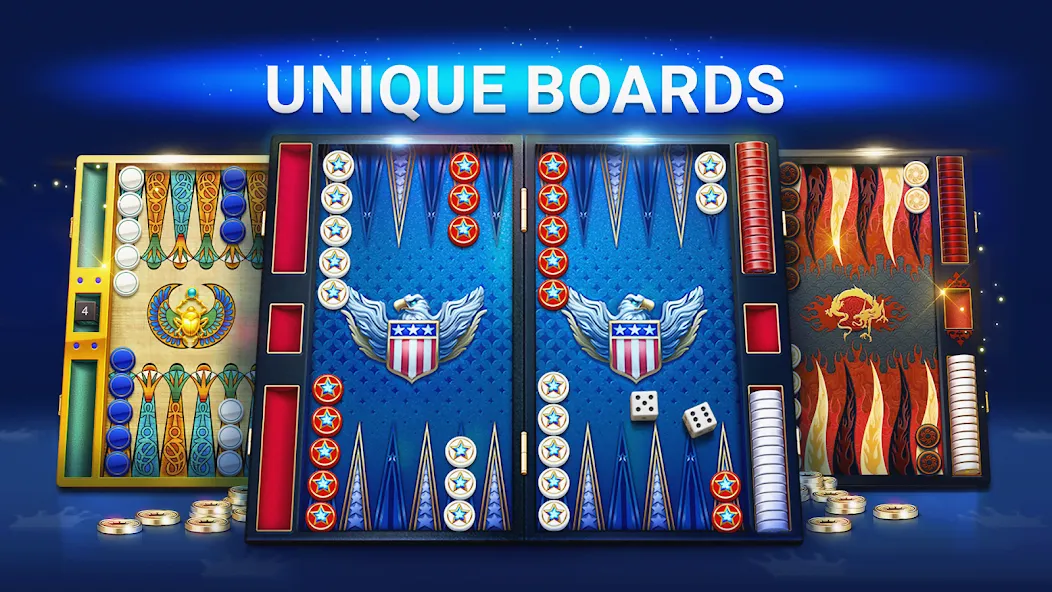 Backgammon Live - Online Games [MOD: бесконечные монеты и без рекламы] Screenshot 4