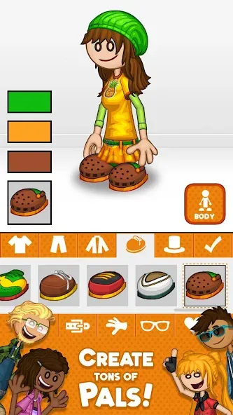 Papa Louie Pals [MOD: безлимитные монеты и все наряды] Screenshot 2