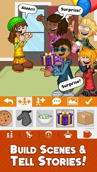 Papa Louie Pals [MOD: безлимитные монеты и все наряды] Screenshot 3