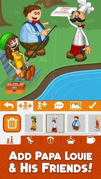 Papa Louie Pals [MOD: безлимитные монеты и все наряды] Screenshot 4