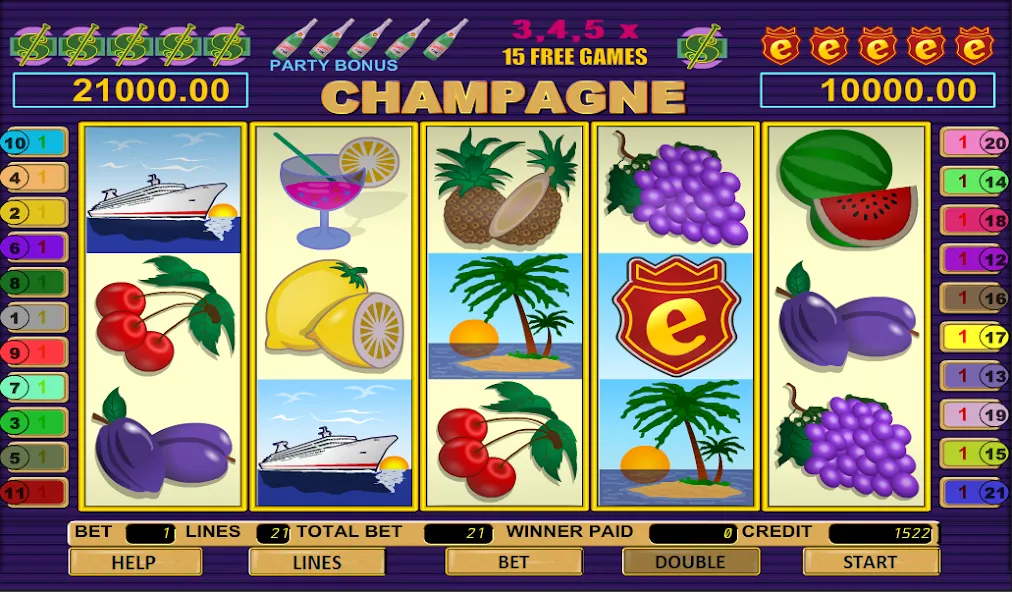 Champagne Slot [MOD: безлимитные монеты и бонусы] Screenshot 1