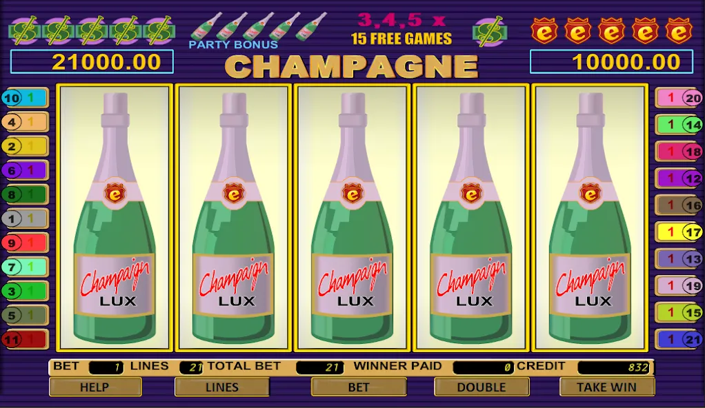 Champagne Slot [MOD: безлимитные монеты и бонусы] Screenshot 2