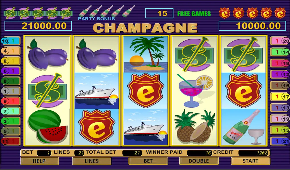 Champagne Slot [MOD: безлимитные монеты и бонусы] Screenshot 4