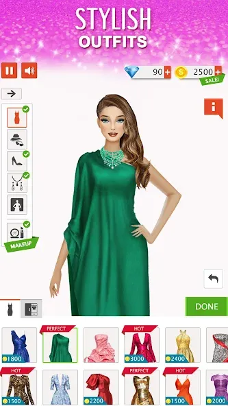 Fashion Stylist: Dress Up Game [MOD: безлимитные деньги и все наряды] Screenshot 2
