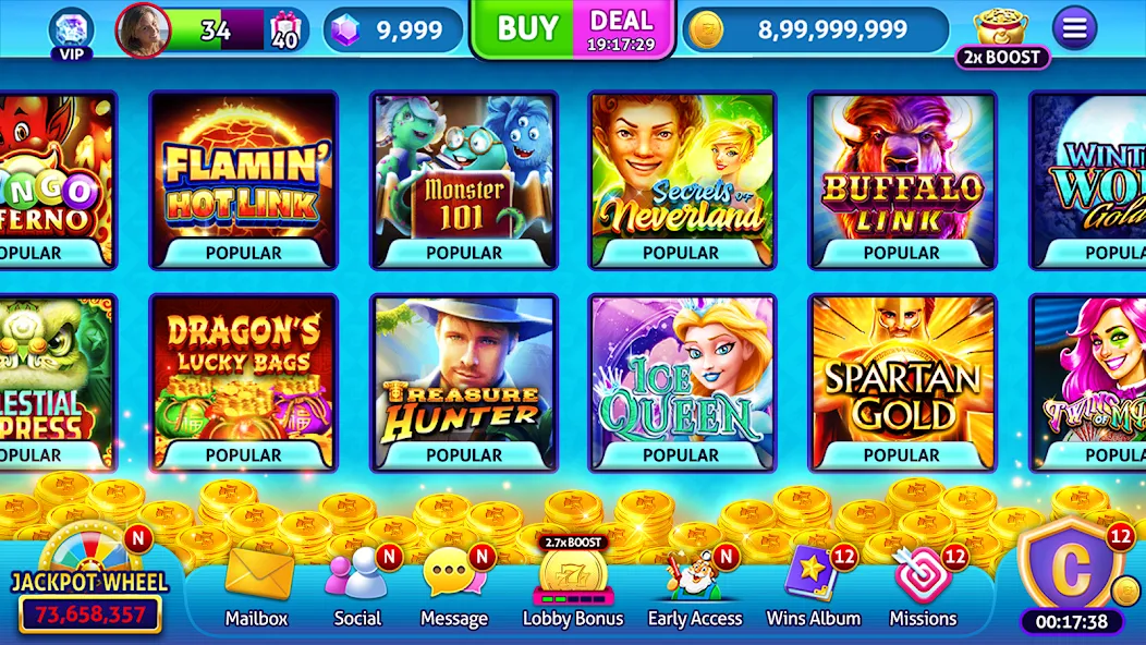 Jackpot Madness Slots Casino [MOD: безлимитные монеты и джекпоты] Screenshot 5
