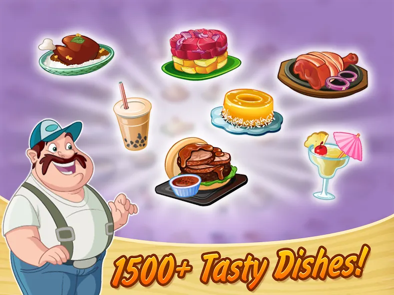 Kitchen Scramble: Cooking Game [MOD: безлимитные монеты и все рецепты] Screenshot 4