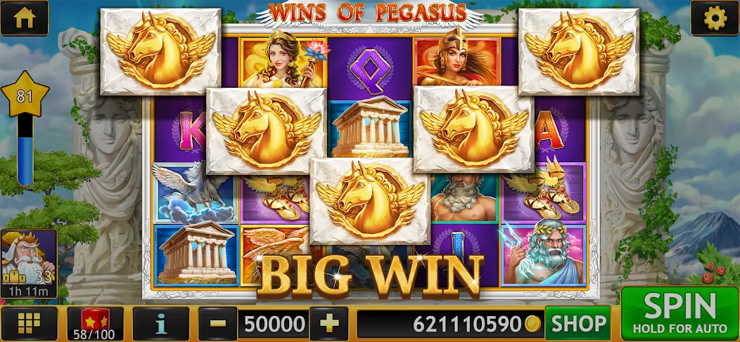 Slots of Luck: Vegas Casino [MOD: безлимитные монеты и бонусы] Screenshot 1