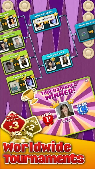 Backgammon Arena [MOD: без рекламы и открыты все функции] Screenshot 3