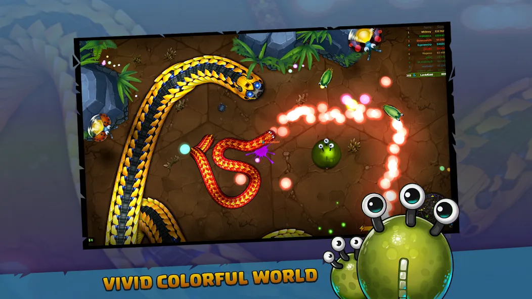 Little Big Snake [MOD: безлимитные монеты и ускорение] Screenshot 1