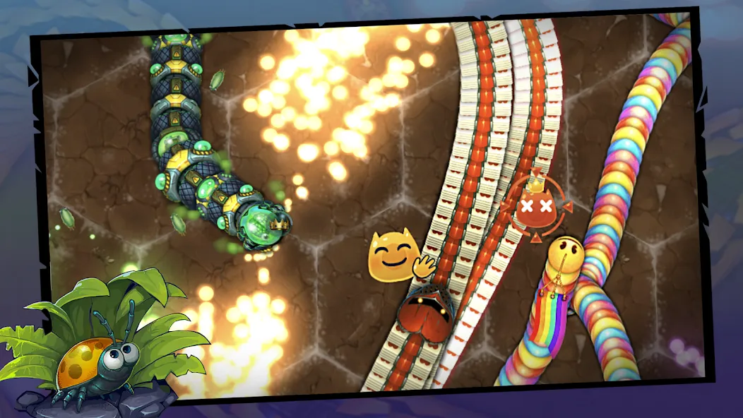 Little Big Snake [MOD: безлимитные монеты и ускорение] Screenshot 5