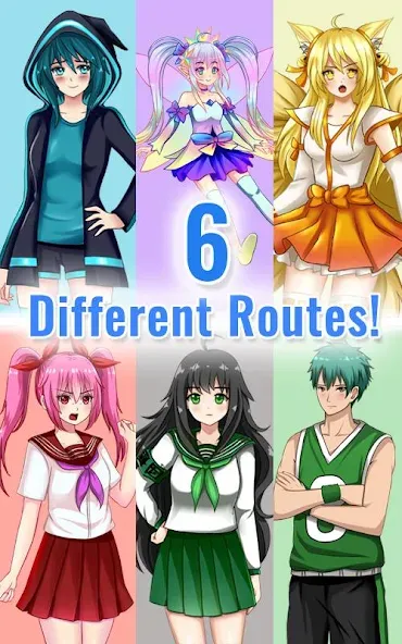 Gacha Memories - Anime Visual [MOD: открыты все сцены и выборы] Screenshot 2