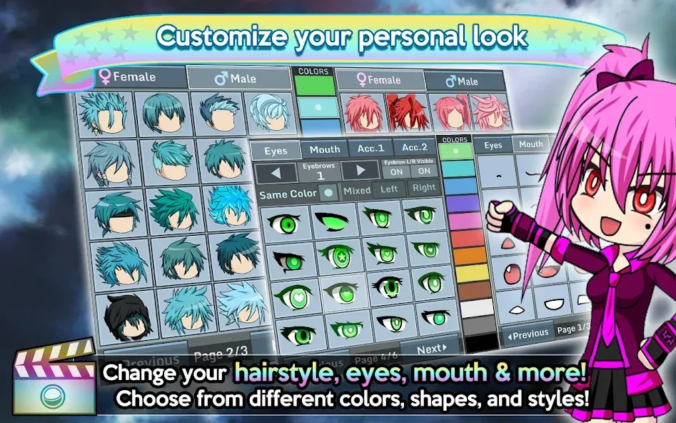 Gacha Studio (Anime Dress Up] [MOD: разблокированы все наряды и аксессуары] Screenshot 4