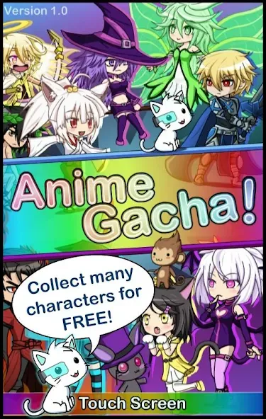 Anime Gacha! (Simulator &amp; RPG] [MOD: безлимитные ресурсы и все персонажи] Screenshot 1