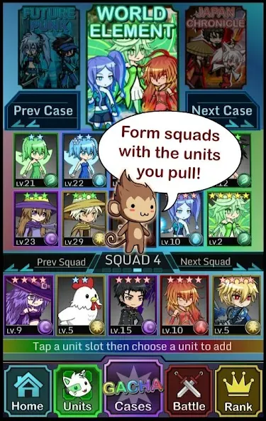 Anime Gacha! (Simulator &amp; RPG] [MOD: безлимитные ресурсы и все персонажи] Screenshot 4
