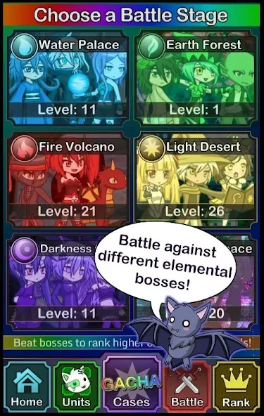 Anime Gacha! (Simulator &amp; RPG] [MOD: безлимитные ресурсы и все персонажи] Screenshot 5