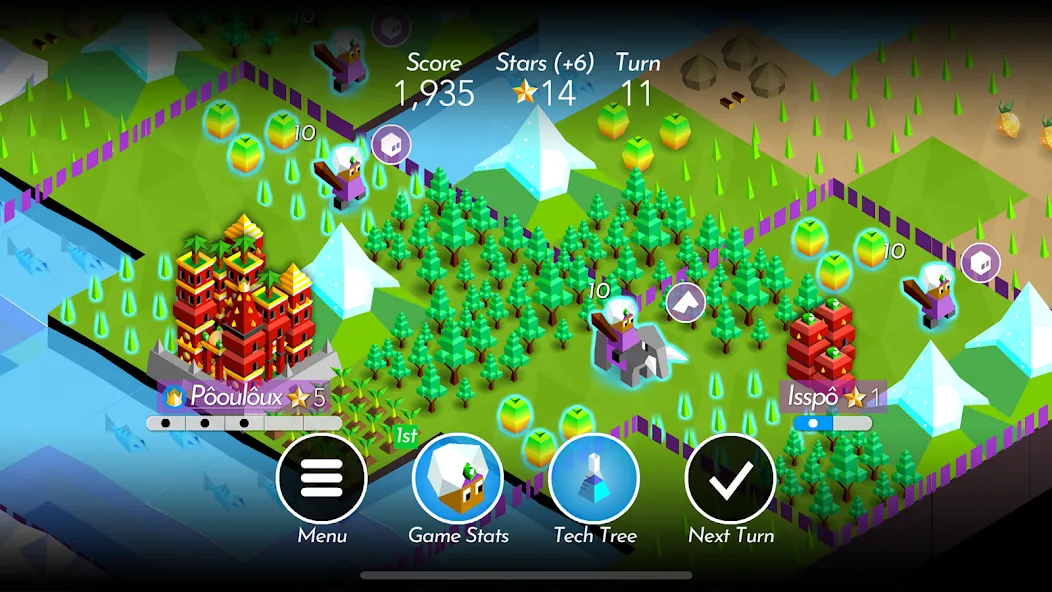 The Battle of Polytopia [MOD: безлимитные ресурсы и открыты все племена] Screenshot 5