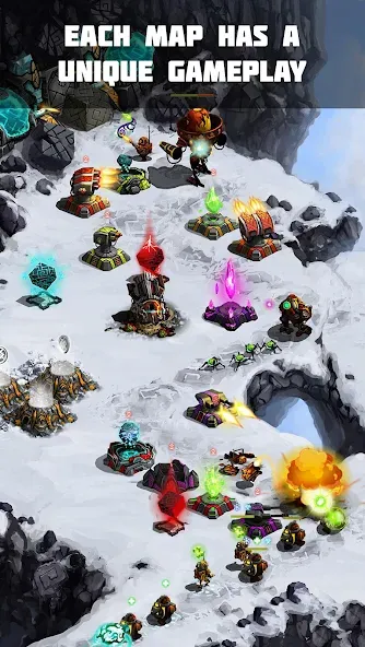 Ancient Planet Tower Defense [MOD: безлимитные ресурсы и открыты все уровни] Screenshot 2