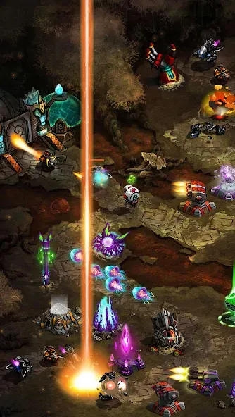 Ancient Planet Tower Defense [MOD: безлимитные ресурсы и открыты все уровни] Screenshot 5