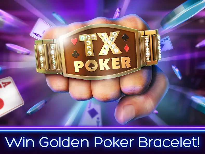 TX Poker - Texas Holdem Poker [MOD: безлимитные фишки и все функции открыты] Screenshot 1