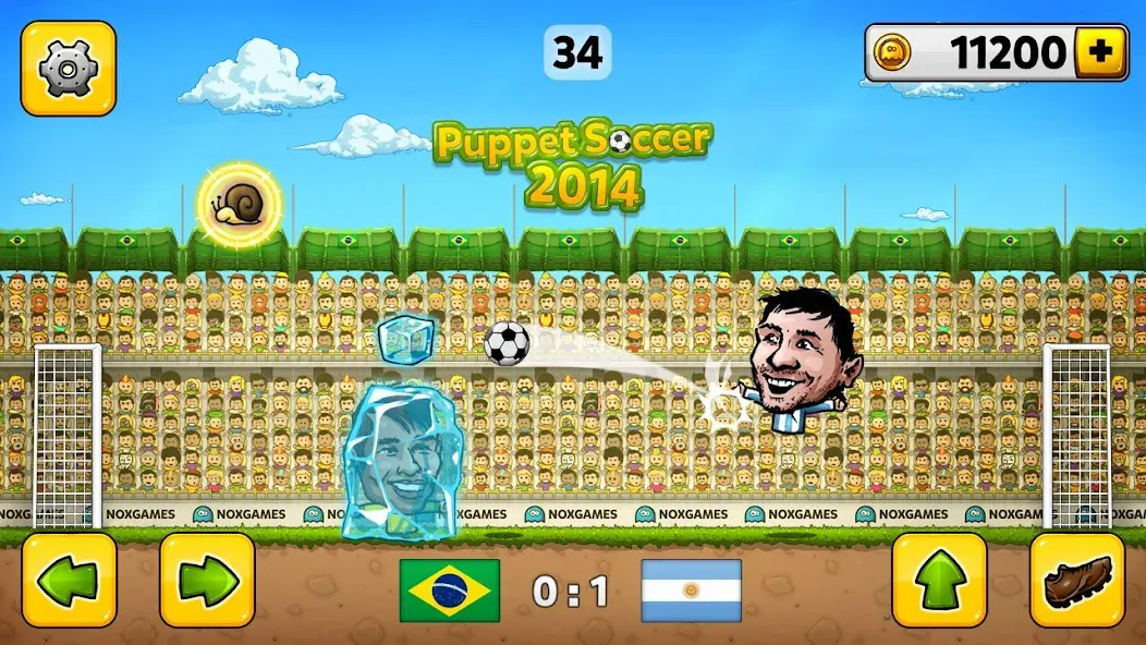 Puppet Soccer - Football [MOD: безлимитные монеты и открытые команды] Screenshot 1