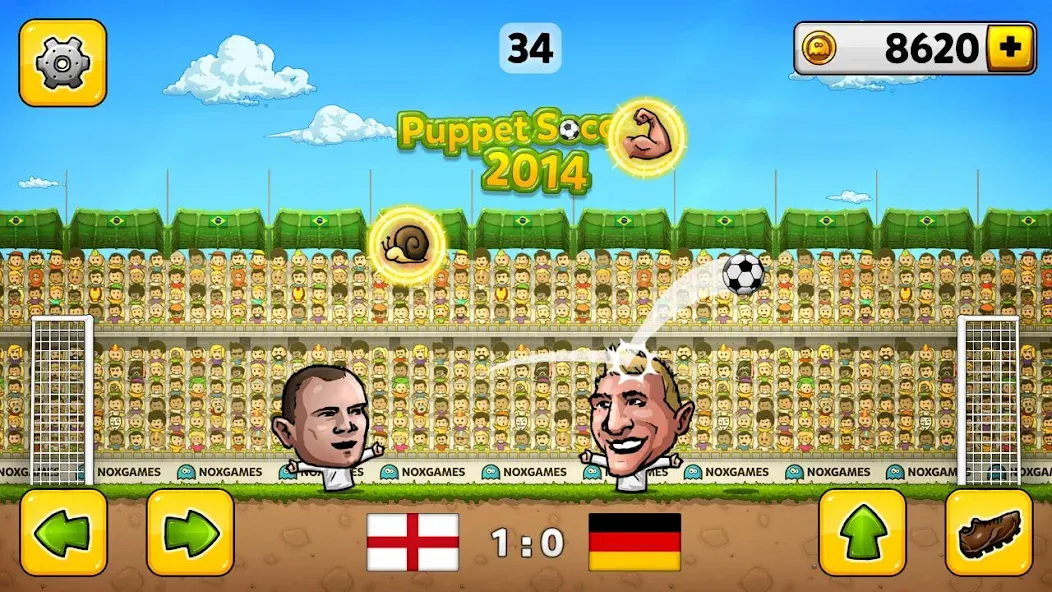 Puppet Soccer - Football [MOD: безлимитные монеты и открытые команды] Screenshot 2