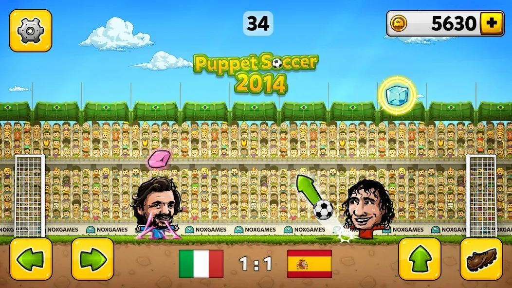 Puppet Soccer - Football [MOD: безлимитные монеты и открытые команды] Screenshot 3