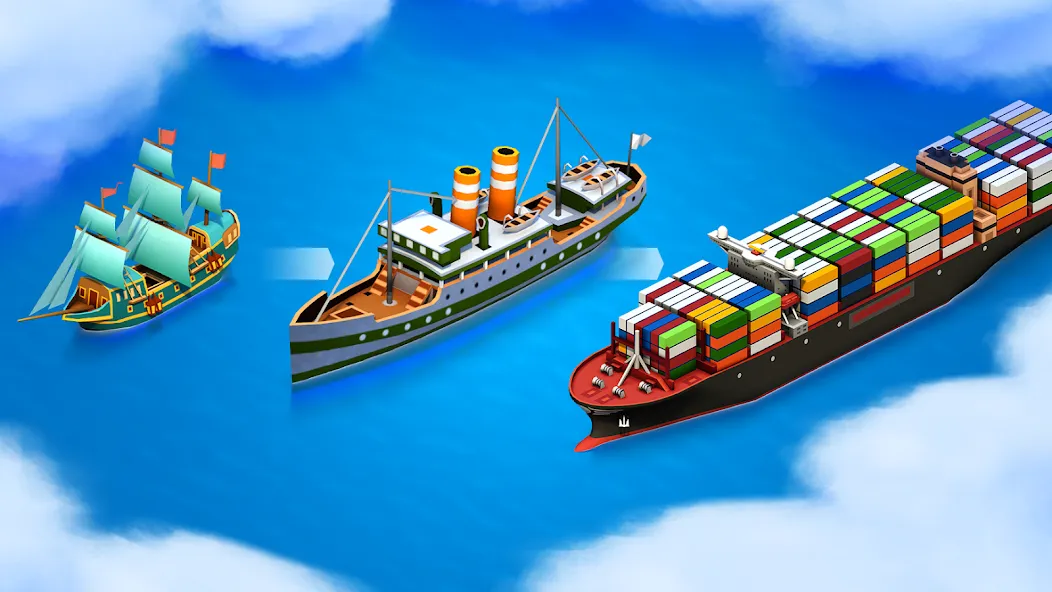 Sea Port: Cargo Boat Tycoon [MOD: безлимитные деньги и ресурсы] Screenshot 2