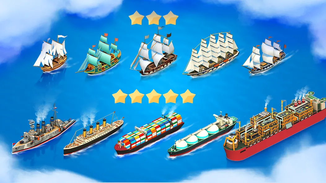 Sea Port: Cargo Boat Tycoon [MOD: безлимитные деньги и ресурсы] Screenshot 4