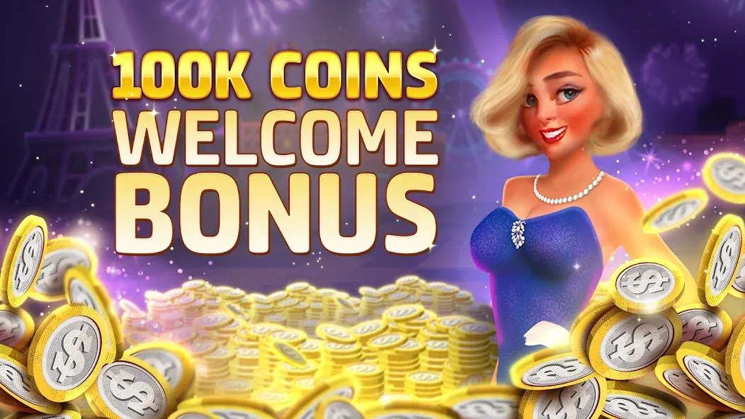 Vegas Downtown Slots &amp; Words [MOD: безлимитные монеты и подсказки] Screenshot 2