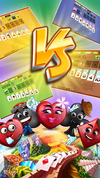 Solitaire Journey [MOD: без рекламы и бесконечные подсказки] Screenshot 1