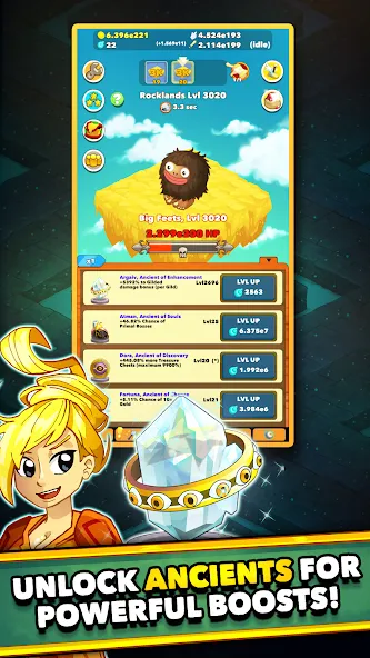 Clicker Heroes - Idle RPG [MOD: безлимитные деньги и урон] Screenshot 1