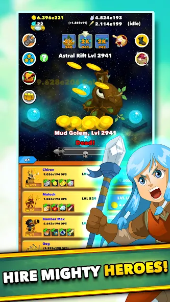 Clicker Heroes - Idle RPG [MOD: безлимитные деньги и урон] Screenshot 4