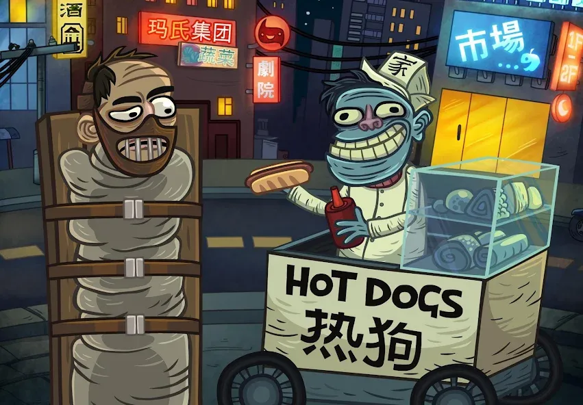 Troll Face Quest: Horror [MOD: безлимитные подсказки и открыты все уровни] Screenshot 4