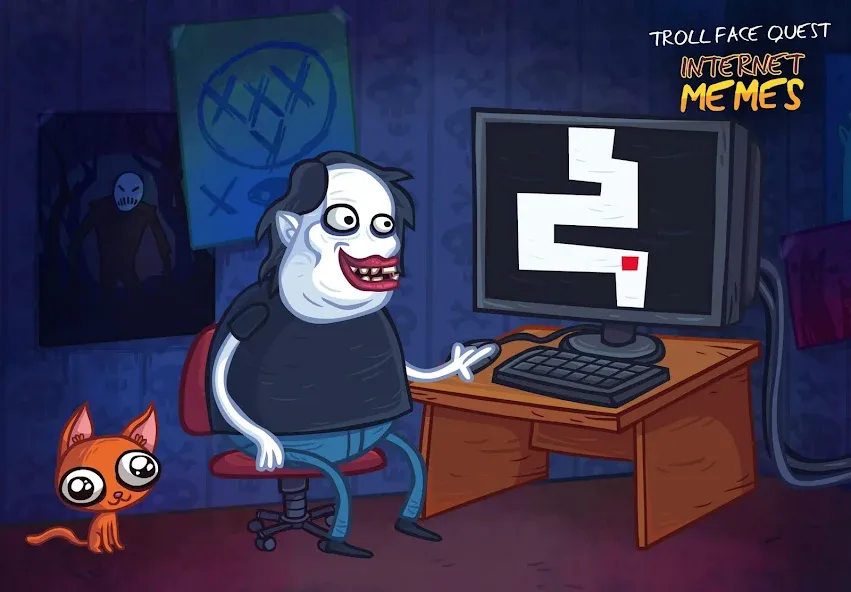 Troll Face Quest Internet Meme [MOD: безлимитные подсказки и открыты все уровни] Screenshot 1
