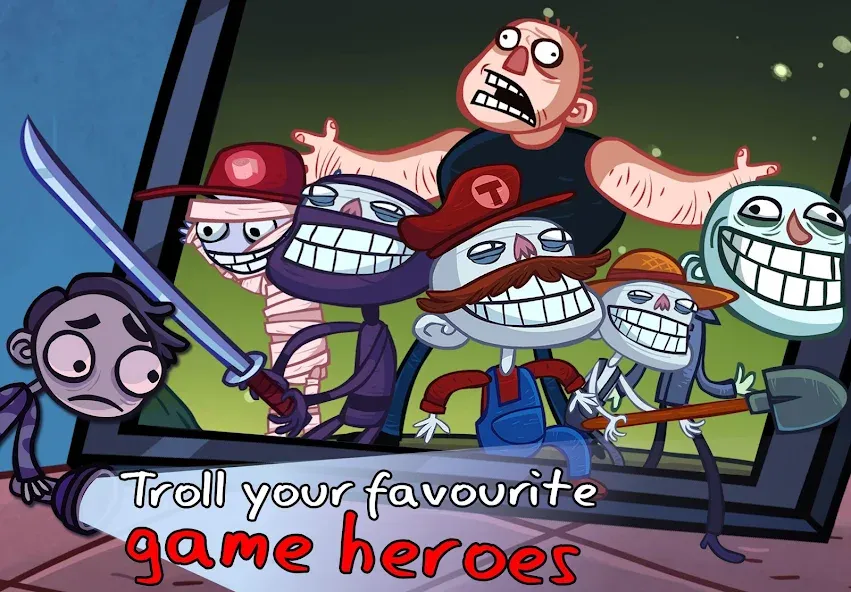 Troll Face Quest: Video Games [MOD: открыты все уровни и подсказки] Screenshot 2